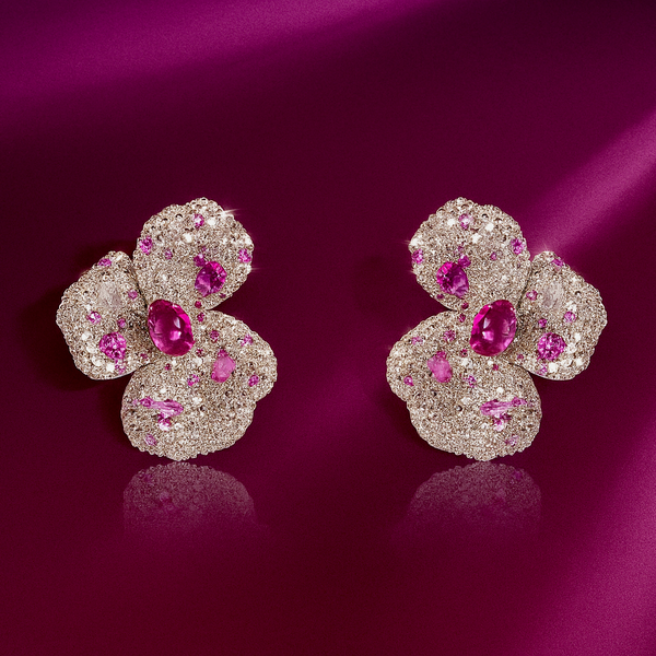 Petals Unspoken - Orchid Bloom Earing