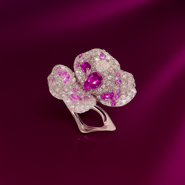 Petals Unspoken – Orchid Bloom Ring