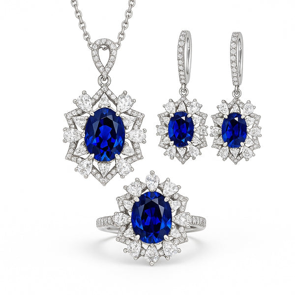 Stellaris Sapphire Jewelry Set