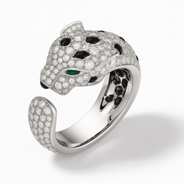 Noir Panther Ring